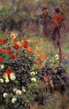  Montmartre Pintura - jardín en rue cortot montmartre Pierre Auguste Renoir